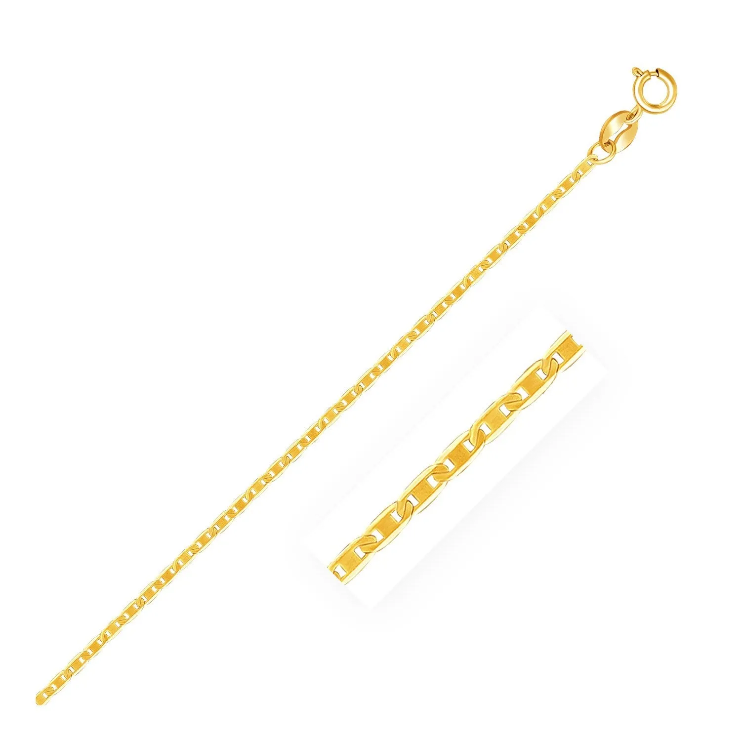 10k Yellow Gold Mariner Link Chain 1.2mm-rx37944-16