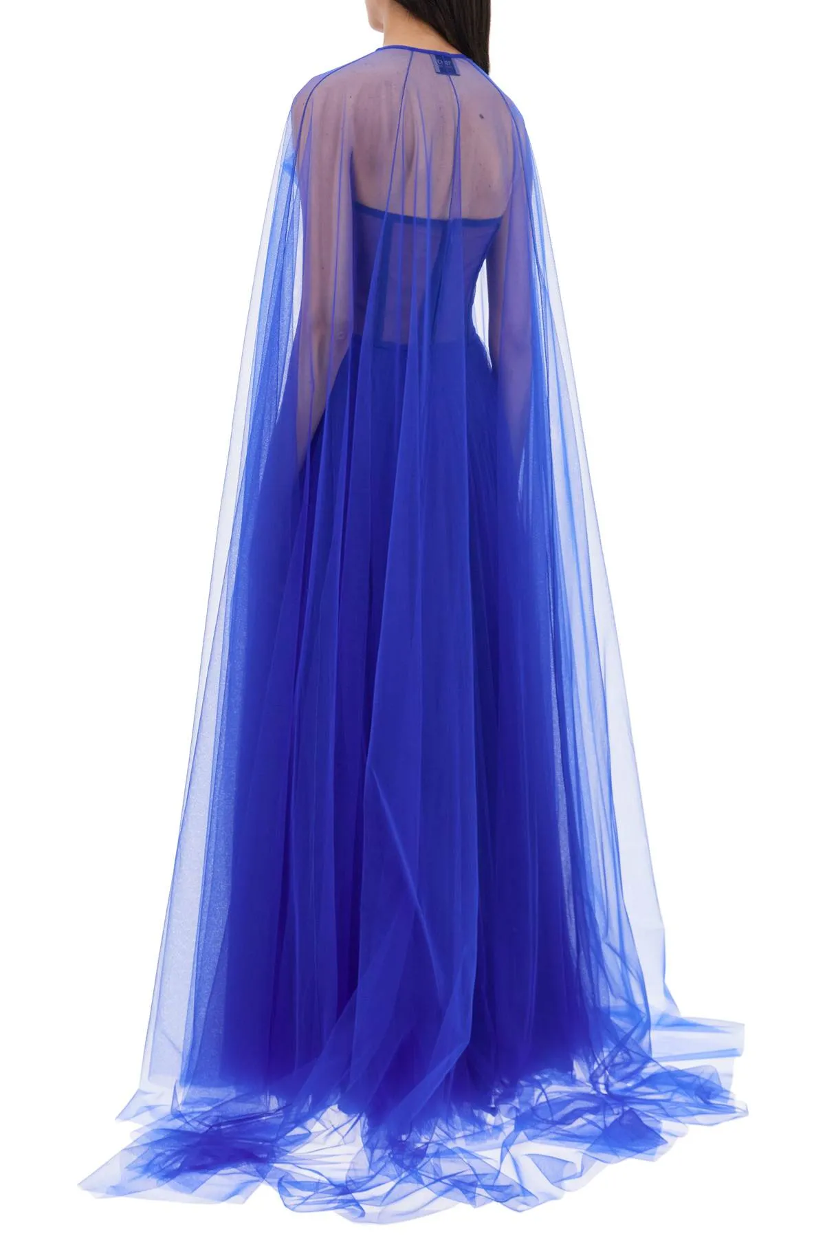 1913 dresscode tulle cape DCW001TU ELECTRIC BLUE