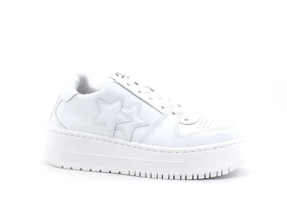 2STAR Sneaker 2 Stair Pelle Bianco 2SD3270