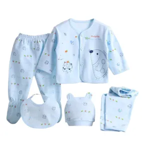 5 Pieces/set Newborn Baby Clothing Set Brand Baby Boy/Girl Clothes 100% Cotton Cartoon Underwear 0-3M SM6