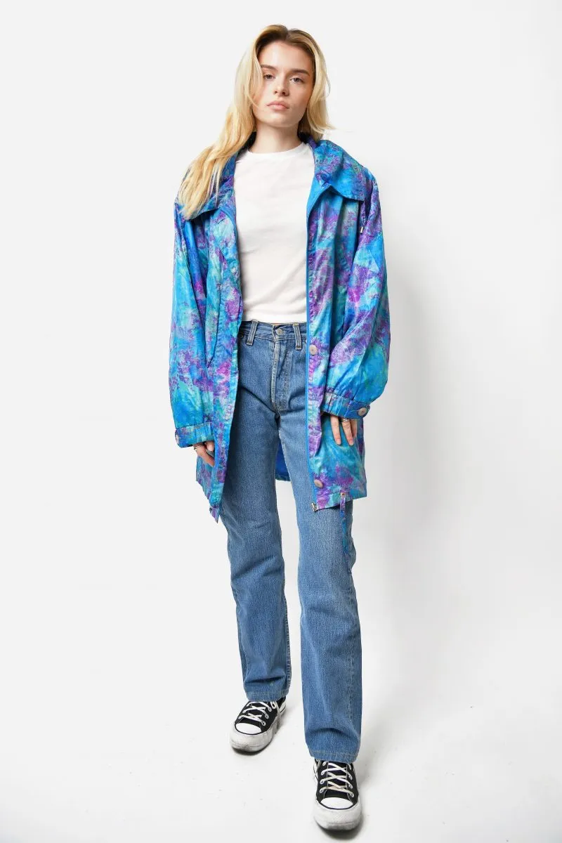 90s wind coat long parka