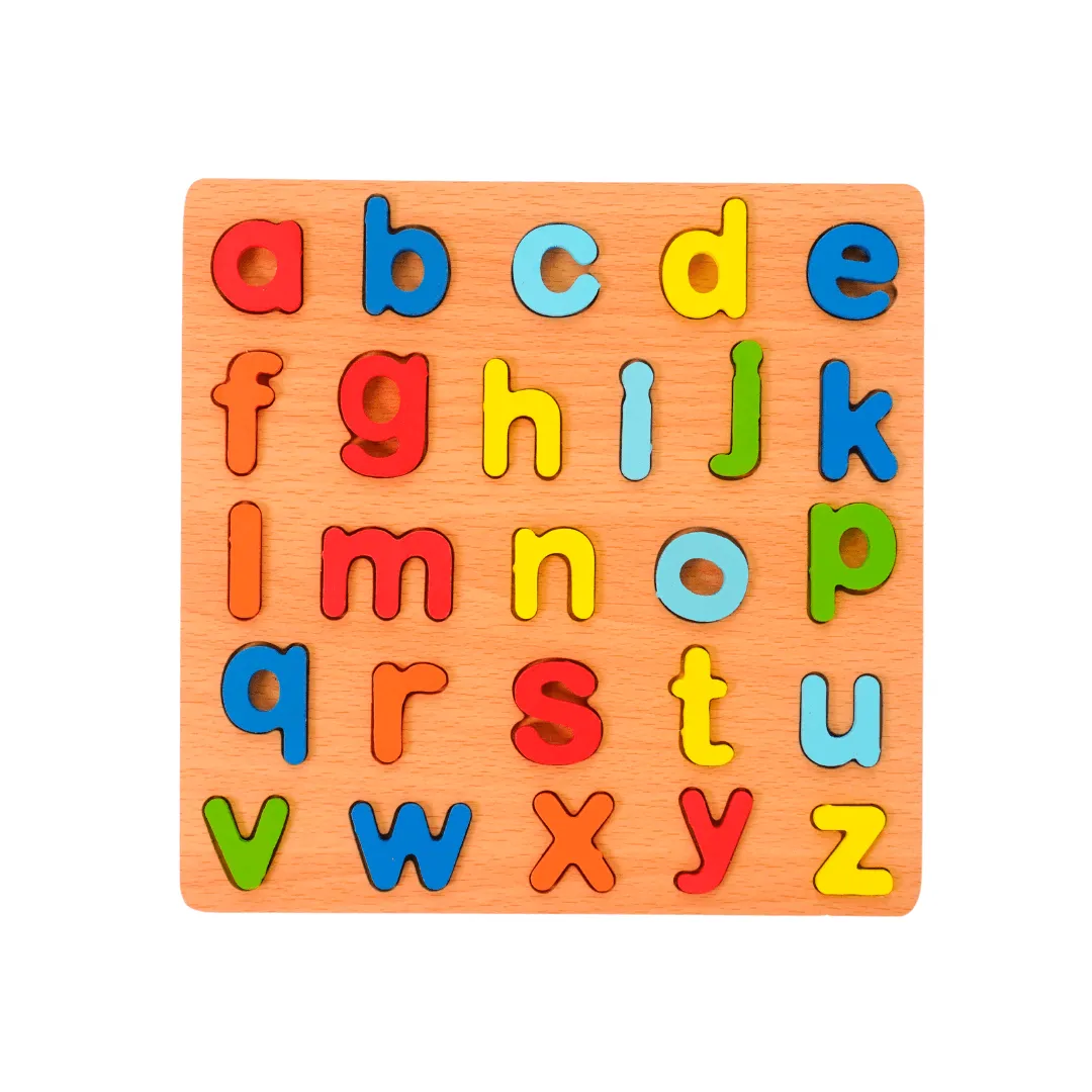 abcde Puzzle (S) English Learning Alphabet 3D Board