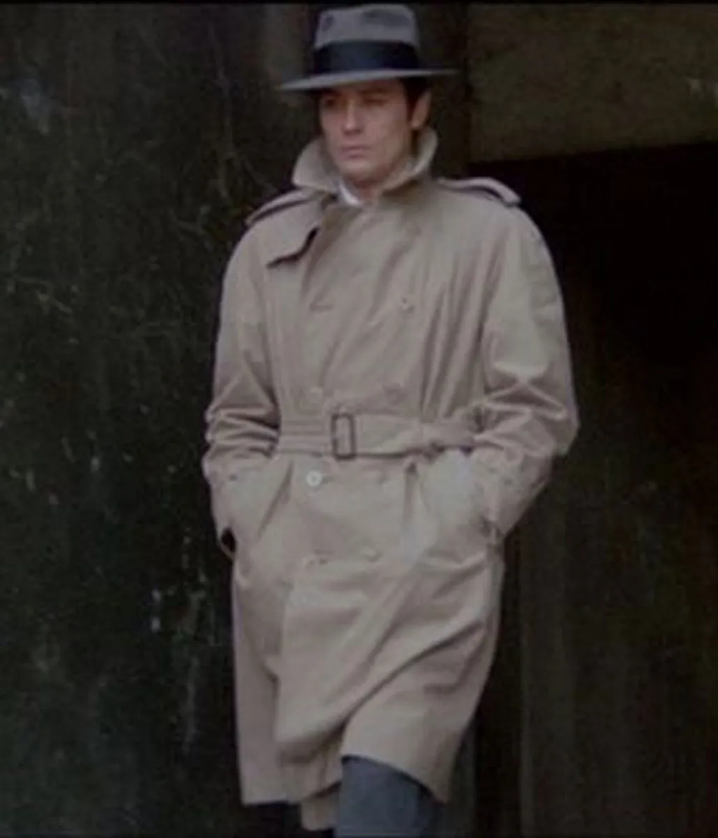 Alain Delon Le Samourai Double Breasted Coat