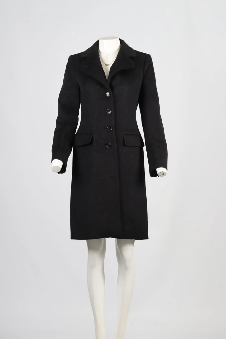 ARMANI VINTAGE WOOL COAT IT 40 UK 8