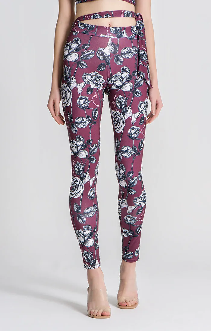 Burgundy Under Leggings