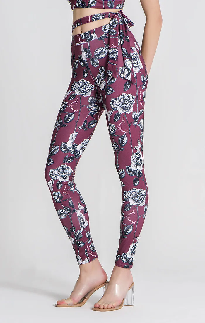 Burgundy Under Leggings