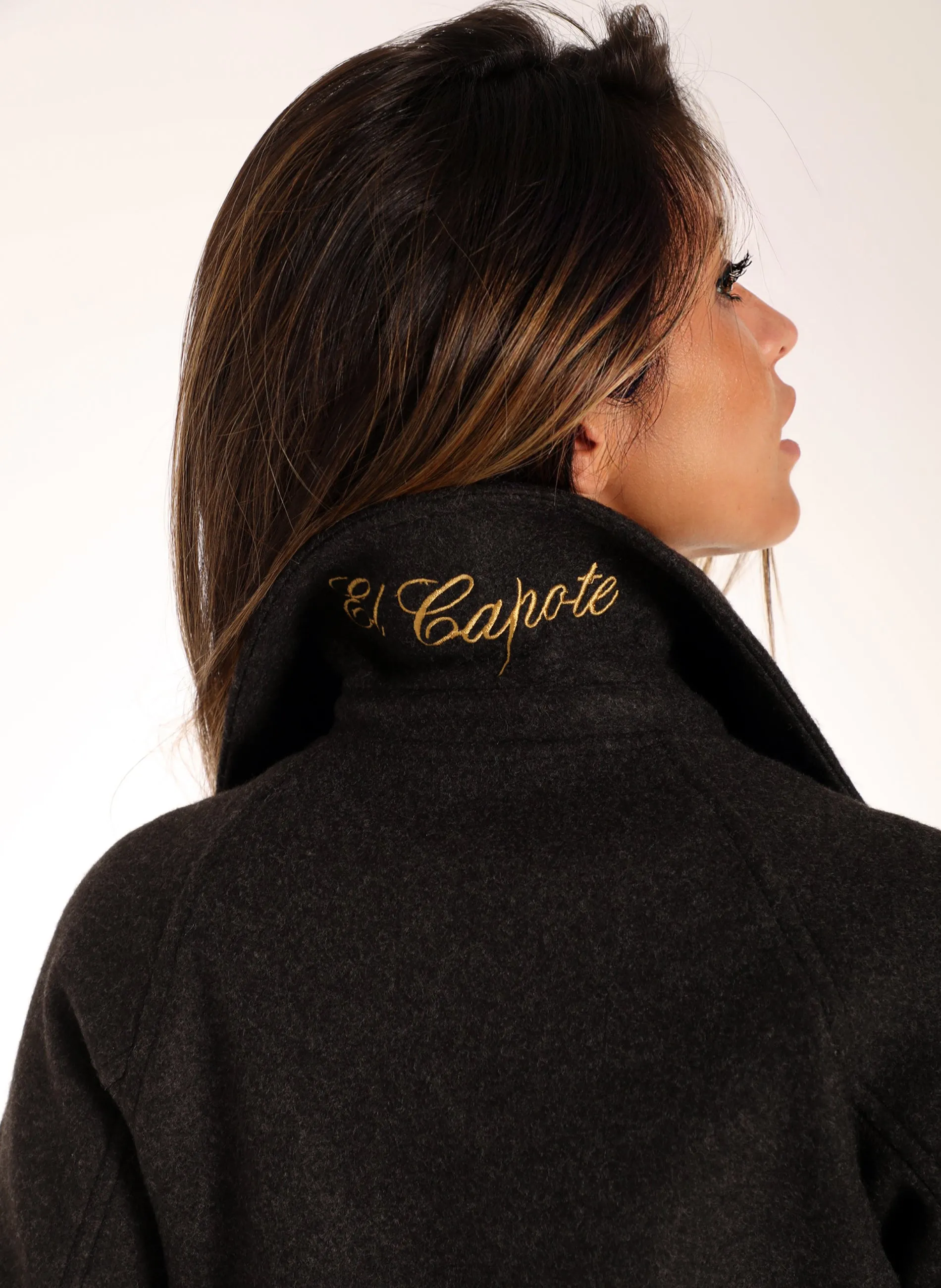 Chaquetón Gris Mujer