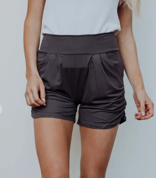 Charcoal Harem Shorts