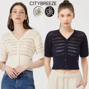 citybreeze  |Casual Style Plain Short Sleeves Elegant Style Logo