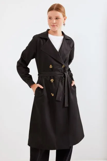 Double Breasted Collar Trench Coat