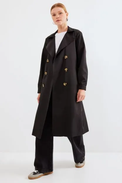 Double Breasted Collar Trench Coat