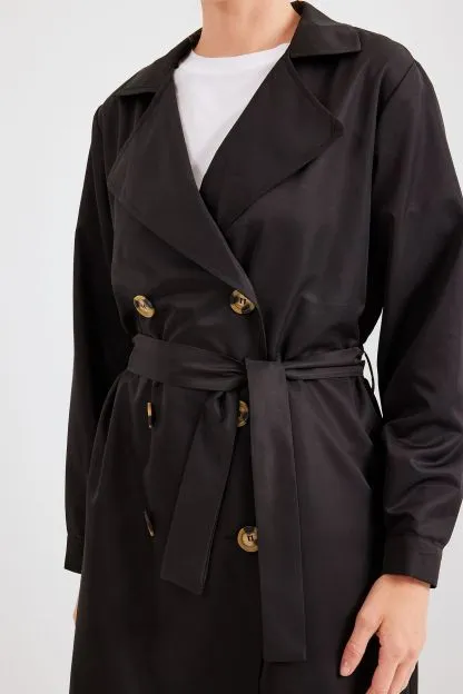 Double Breasted Collar Trench Coat