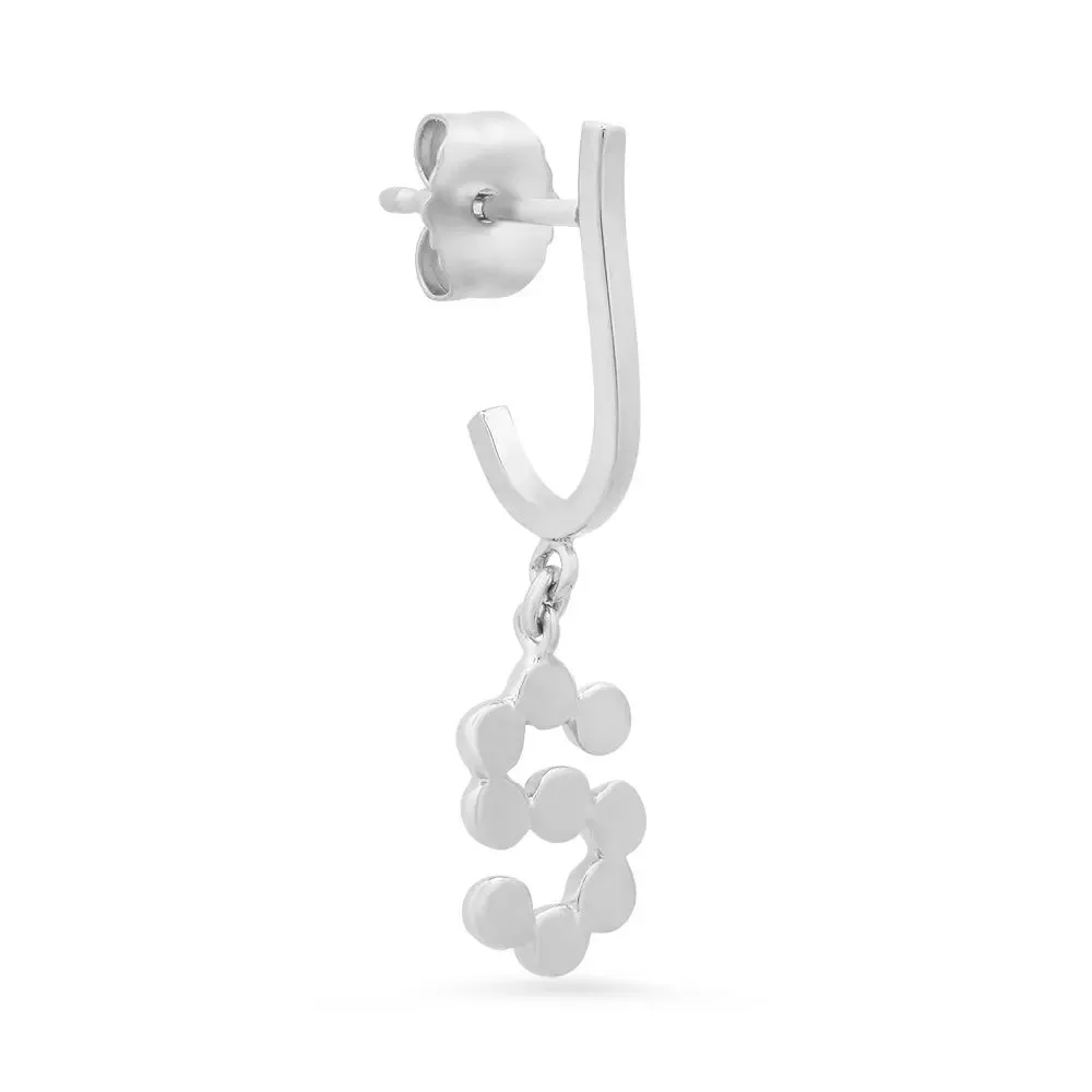 DSJ's Signature Meaningful Gold Initial Dangle Earring