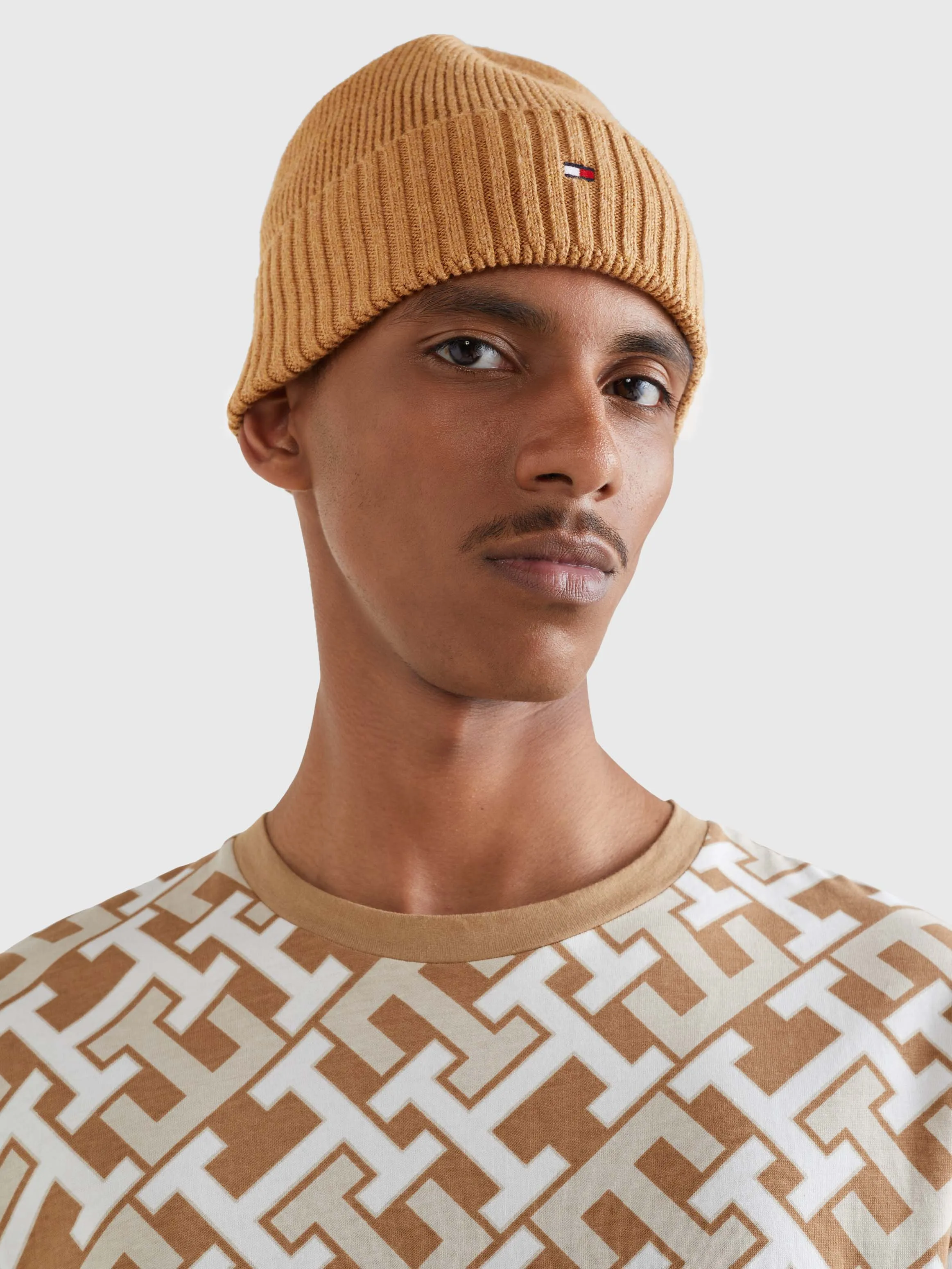 Essential Flag Rib-Knit Beanie | Hats, Gloves & Scarves | Tommy Hilfiger