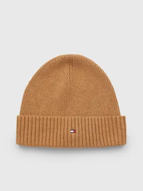 Essential Flag Rib-Knit Beanie | Hats, Gloves & Scarves | Tommy Hilfiger