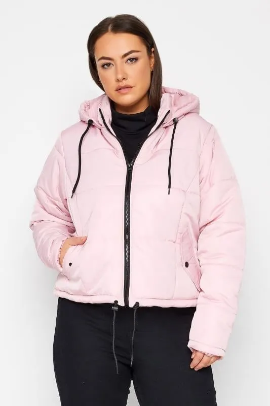 Evans Pink Puffer Coat