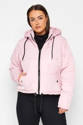 Evans Pink Puffer Coat