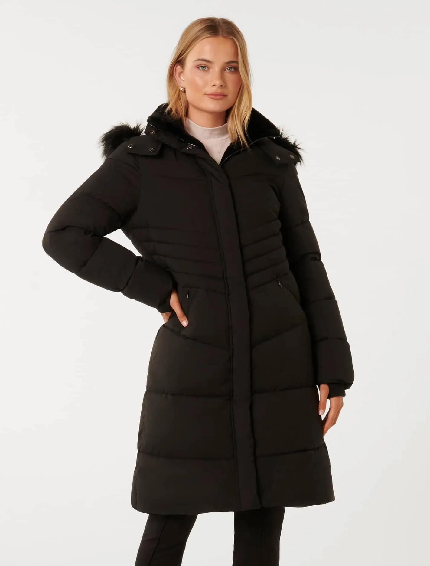 EverNew Grace Longline Puffer Coat