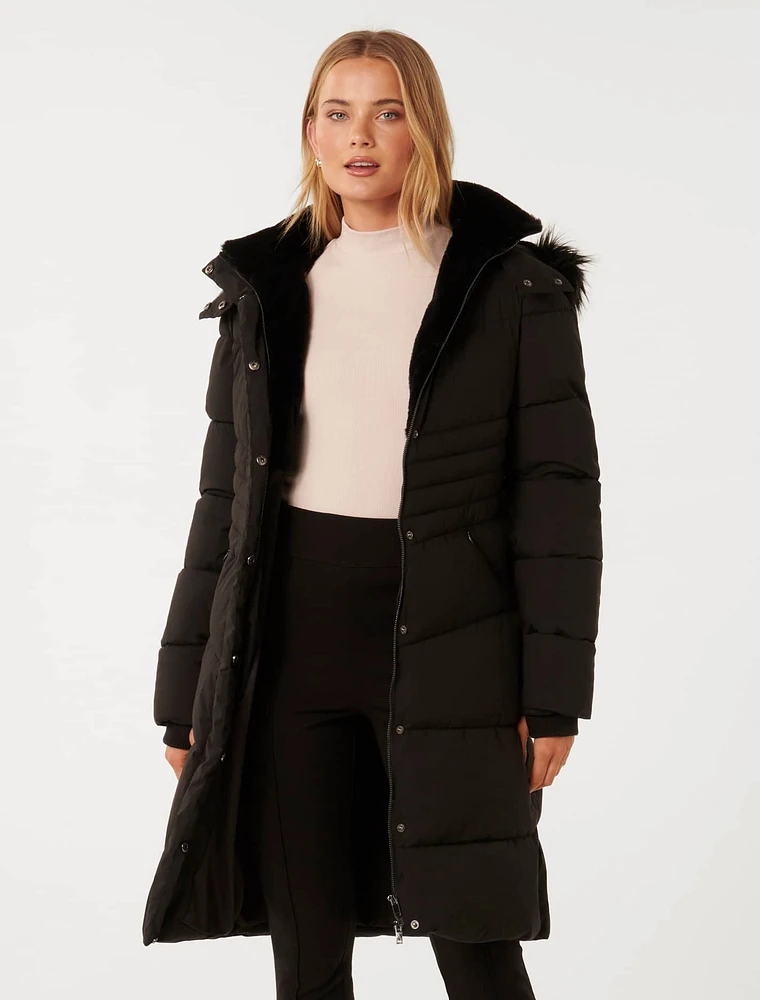 EverNew Grace Longline Puffer Coat