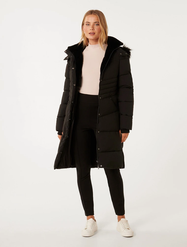 EverNew Grace Longline Puffer Coat