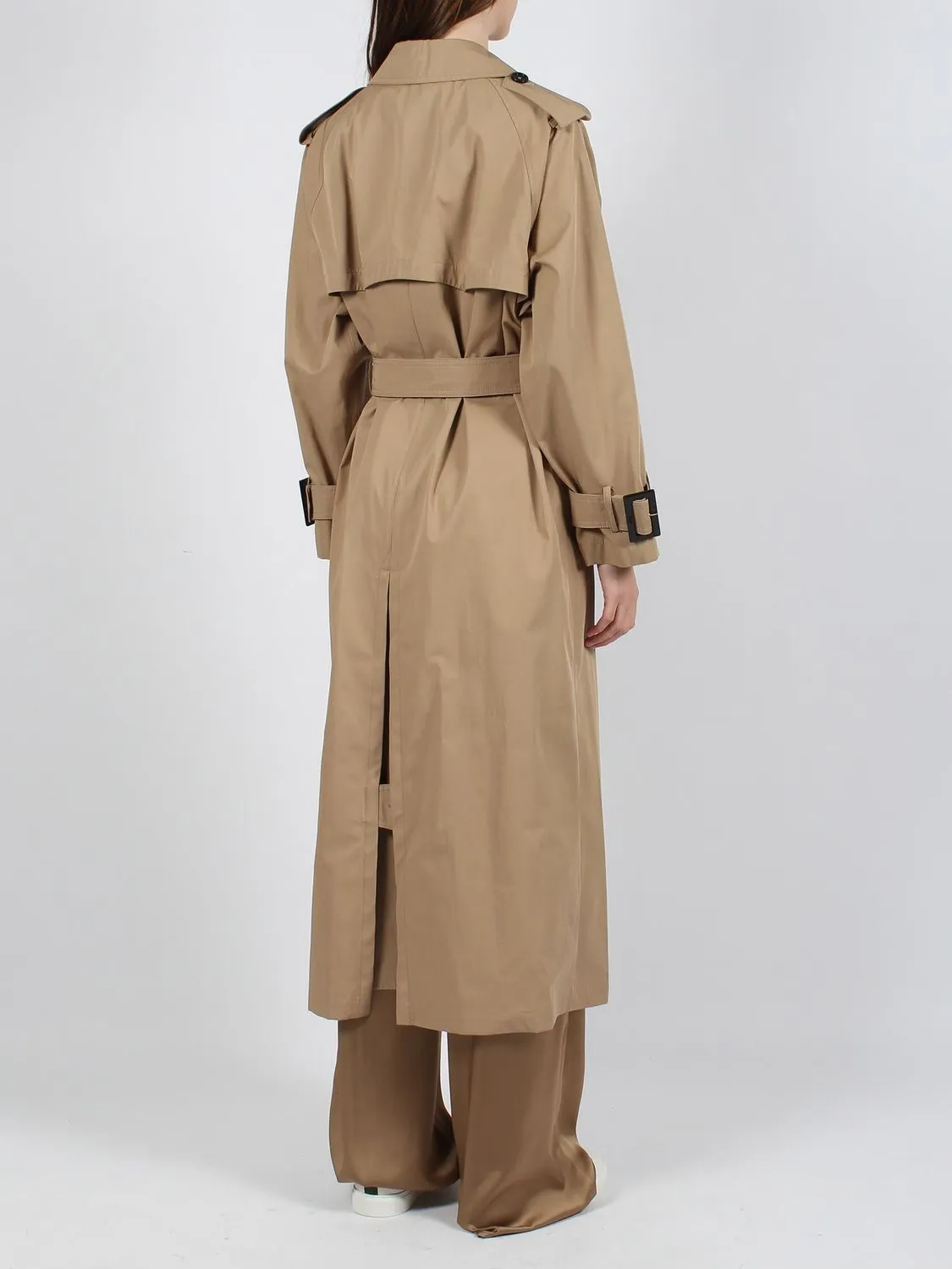 HERNO Belted Cotton Trench Jacket for Women in Brown