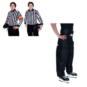 Hockey Ref Shop Pro Package! (QuickFlip Reversible Sweater, Crest Velcro, Stevens Pro Padded Pants)