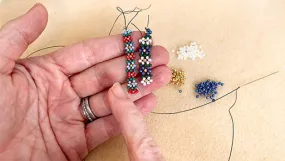 How to Right Angle Weave a Daisy Flower Pattern