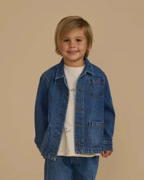 Kids Rylee + Cru Denim Chore Coat - Indigo