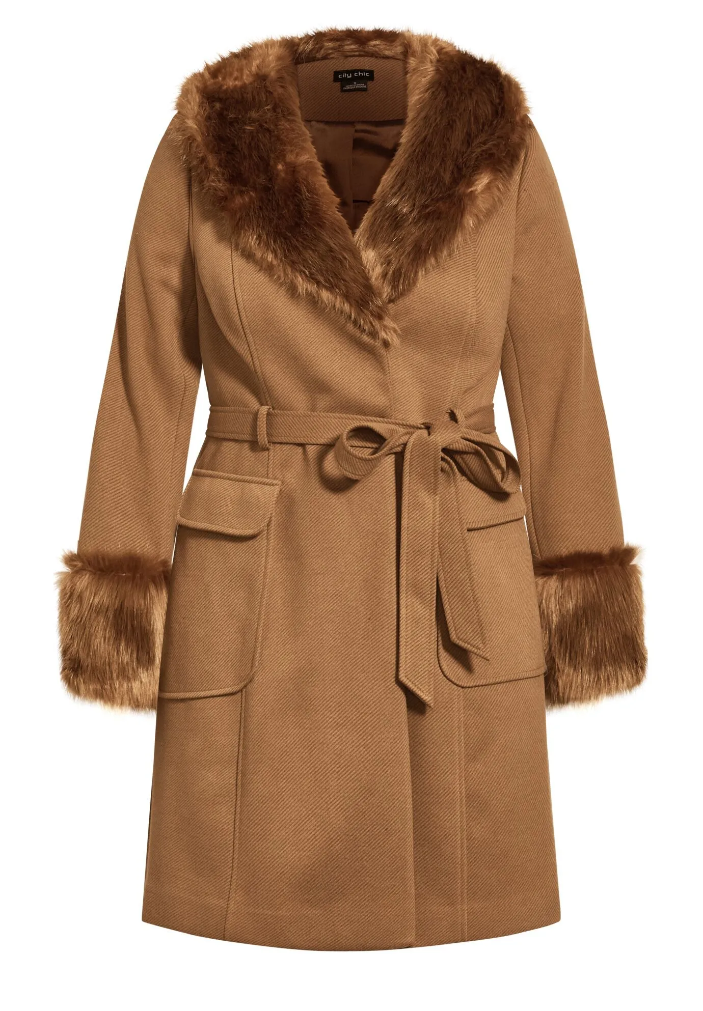 Make Me Blush Coat - caramel