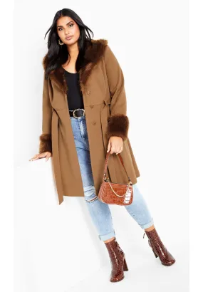 Make Me Blush Coat - caramel