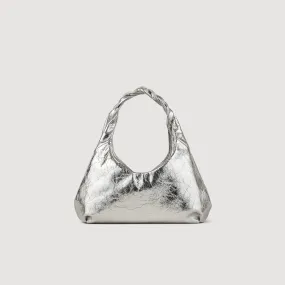 Metallic leather bag
