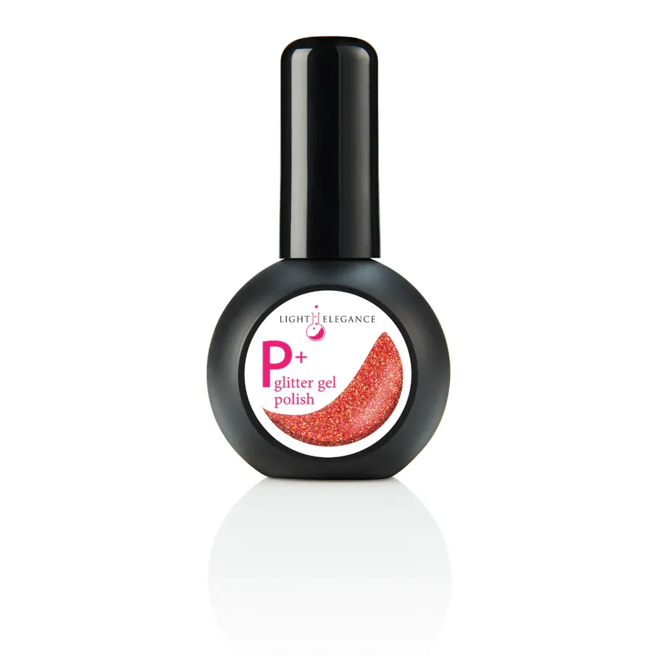 P+ Extra Spicy, Glitter Gel Polish, 15 ml (D)