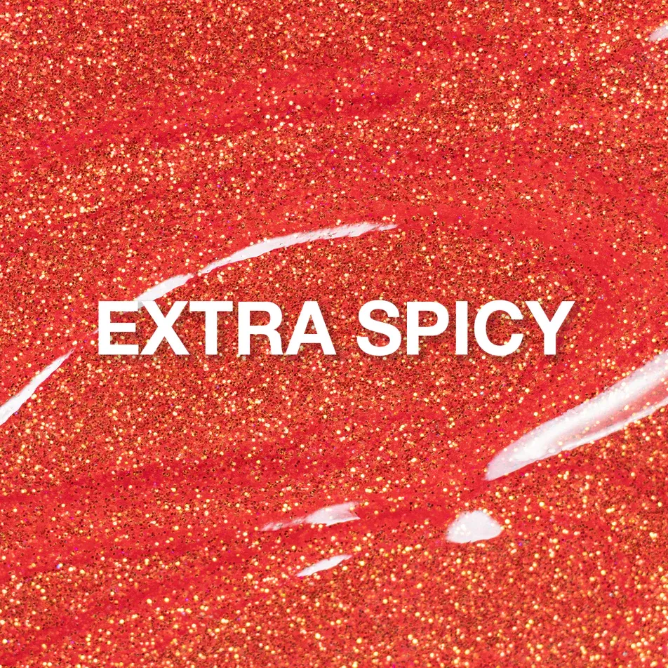 P+ Extra Spicy, Glitter Gel Polish, 15 ml (D)