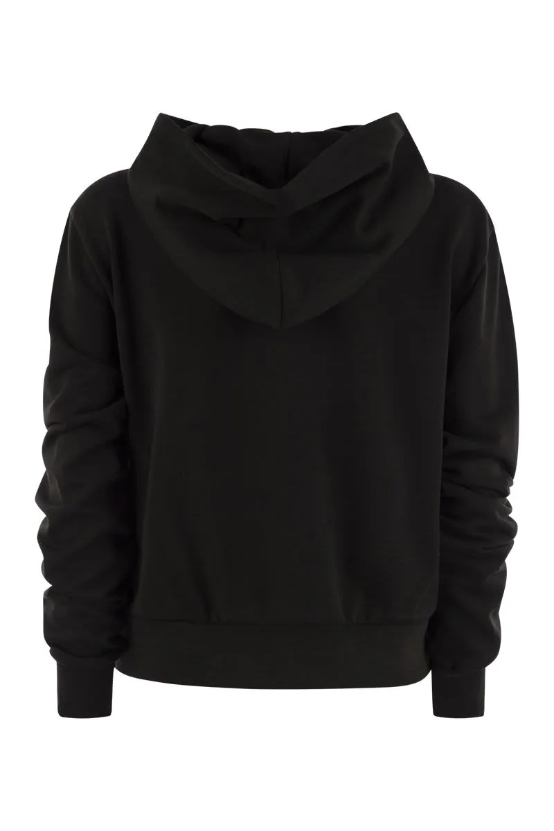 PADDED SWEATSHIRT WITH ZIP