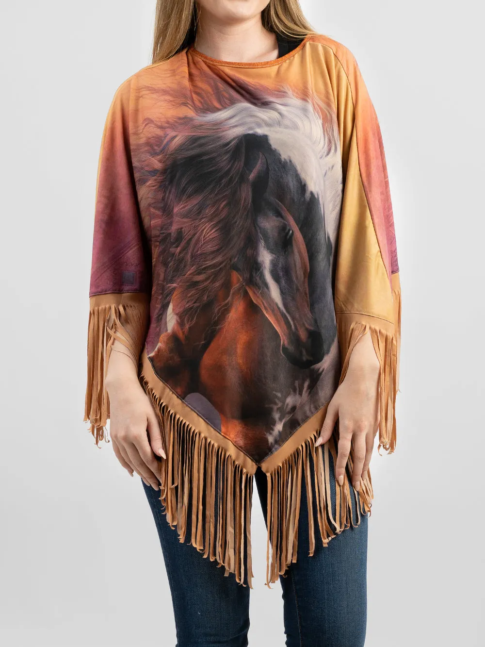 PCH-1728 Montana West Horse Collection Poncho