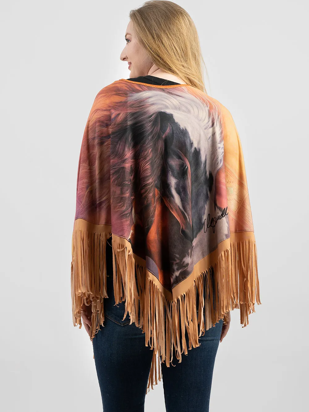 PCH-1728 Montana West Horse Collection Poncho