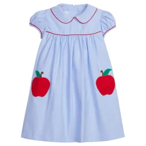 Peter Pan Pocket Dress- Apple