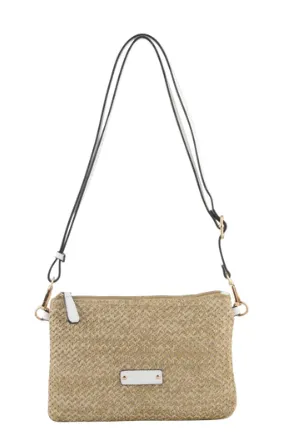 Petit sac à main en paille Philippa