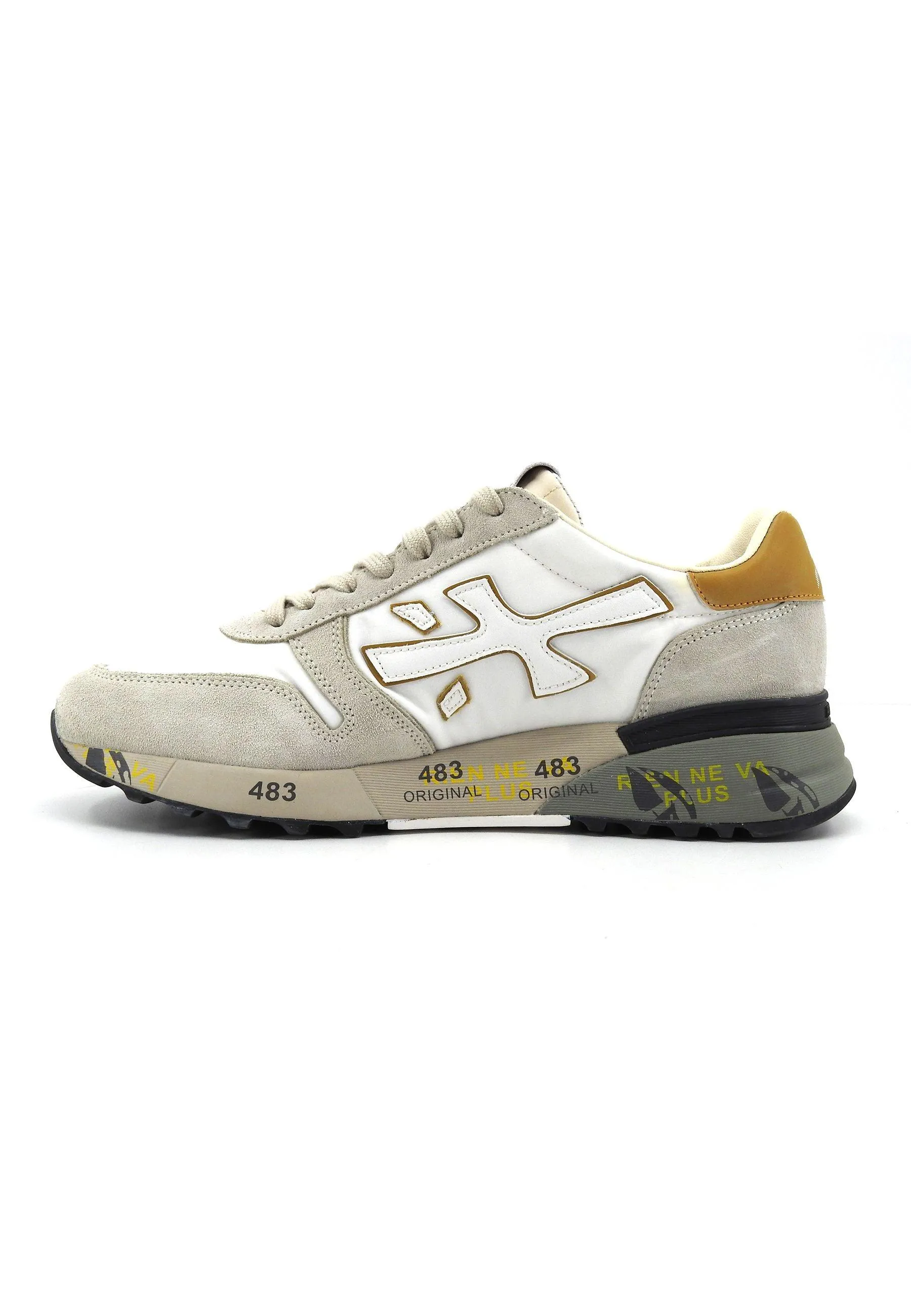 PREMIATA Sneaker Uomo White Grey MICK-6613