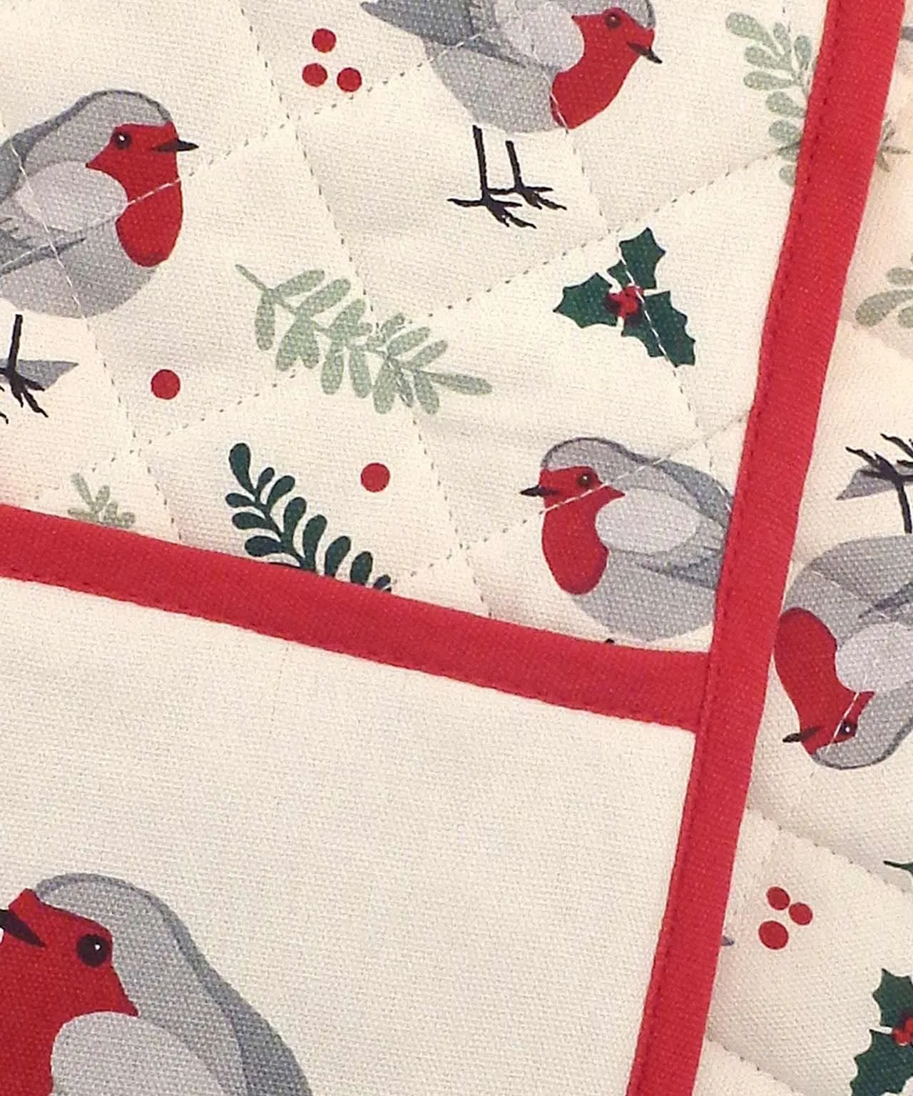 Robin Oven glove & Tea Towel