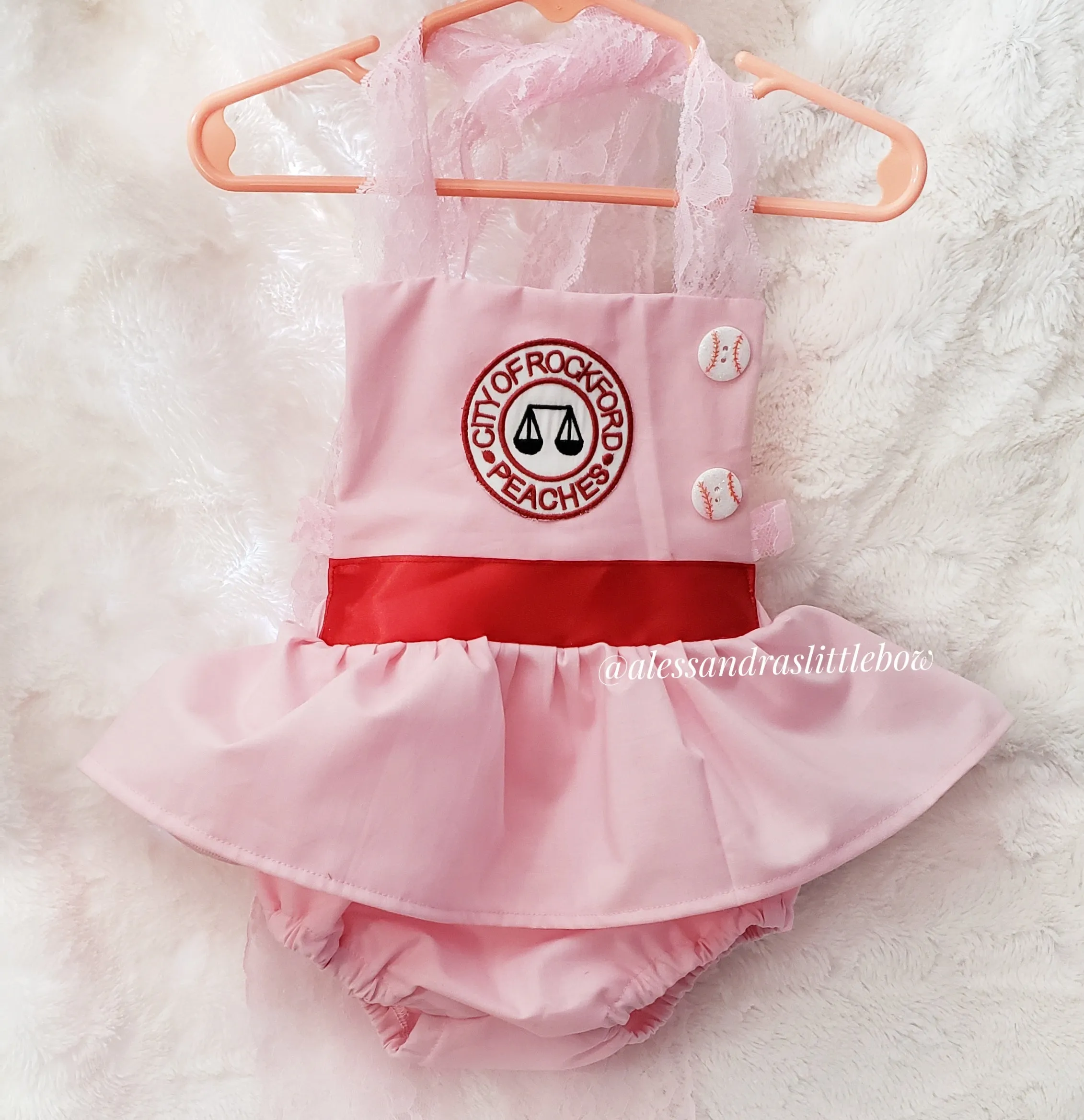 Rockford Peaches inspired Romper