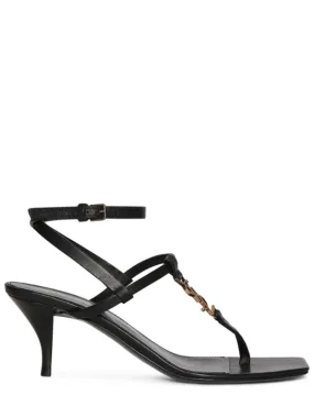 Saint Laurent   60mm Cassandra leather sandals 