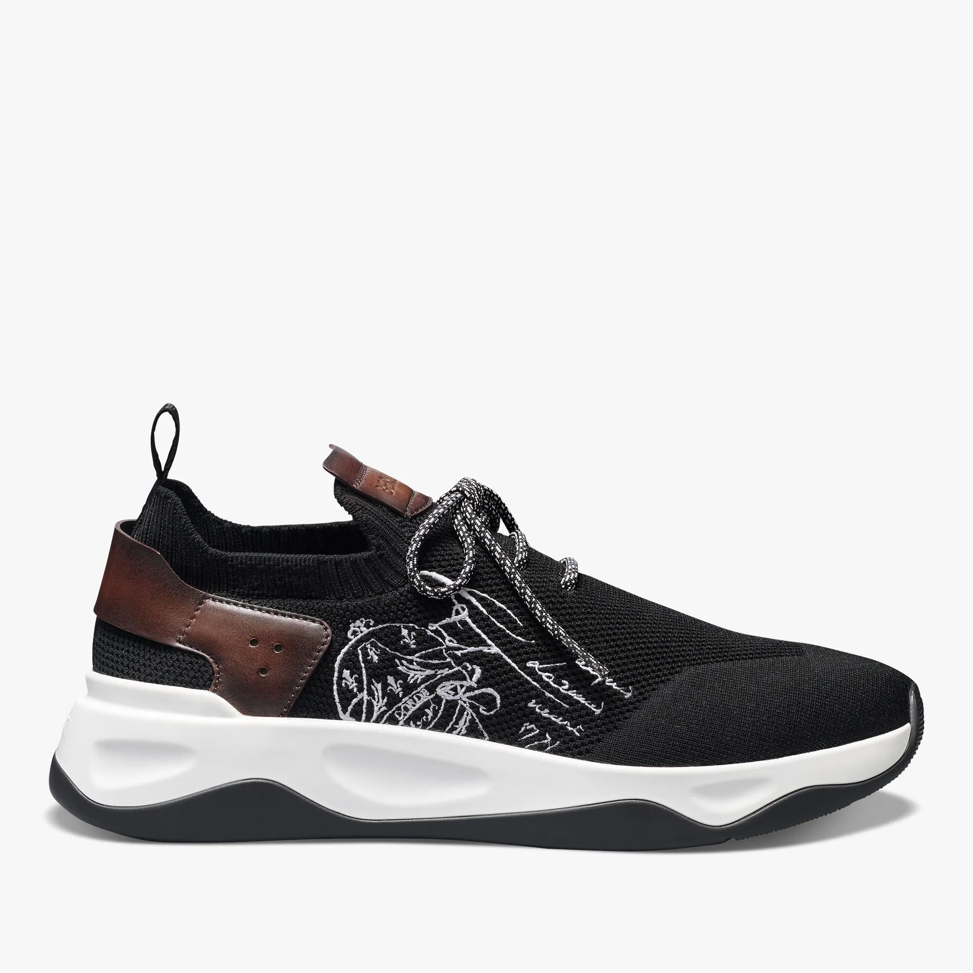 Shadow Knit And Leather Sneaker