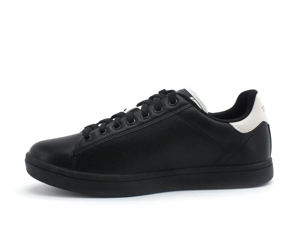 TRUSSARDI Galium Luxury Nabuk Patch Sneaker Black Ice 77A00274