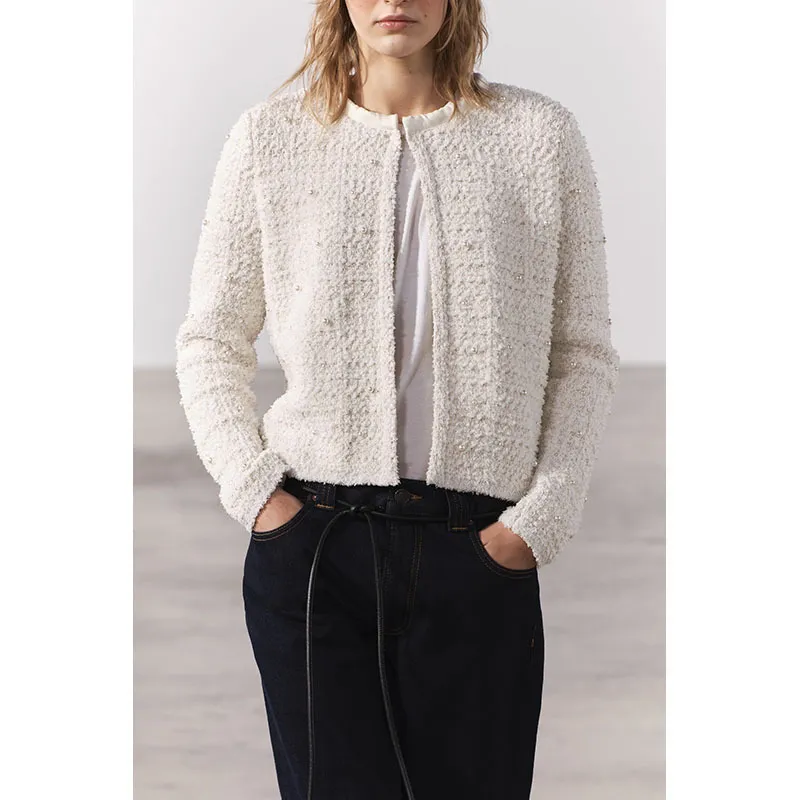 ZARA  |Office Style Elegant Style Cardigans